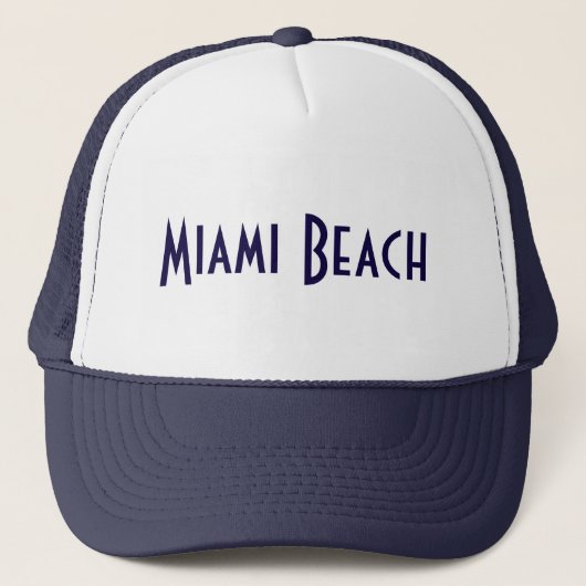 Miami Beachのトラック運転手の帽子 キャップ (正面)