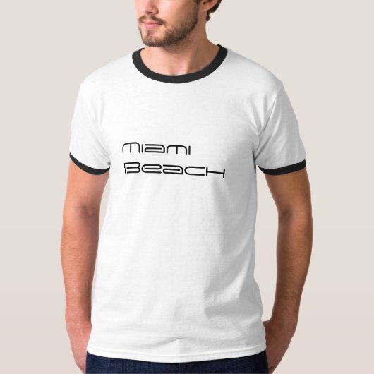Miami Beachのワイシャツ! Tシャツ (正面)