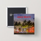 MIAMI BEACHフロリダ 缶バッジ (正面&裏面)