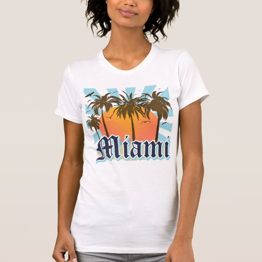 Miami BeachフロリダFLA Tシャツ (正面)