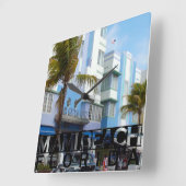 Miami Beach スクエア壁時計 (傾斜)