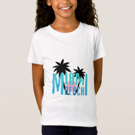 Miami Beach、フロリダのタイポグラフィのカッコいい Tシャツ