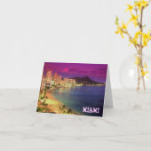 MIAMI BEACH、フロリダの「願いHEREでした カード (黄色い花)