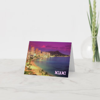 MIAMI BEACH、フロリダの「願いHEREでした カード