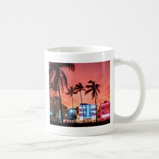 Miami Beach、フロリダ コーヒーマグカップ (右)