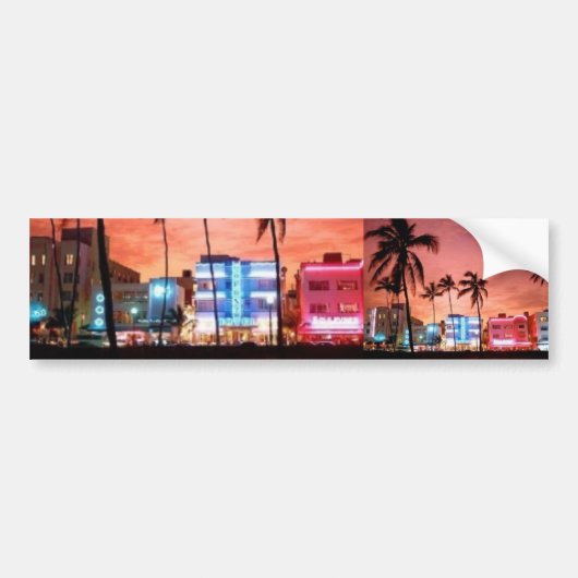 Miami Beach、フロリダ バンパーステッカー (正面)