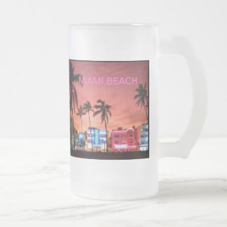 Miami Beach、フロリダ フロストグラスビールジョッキ