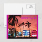 Miami Beach、フロリダ ポストカード (正面/裏面)