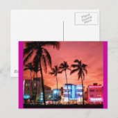 Miami Beach、フロリダ ポストカード (正面/裏面)