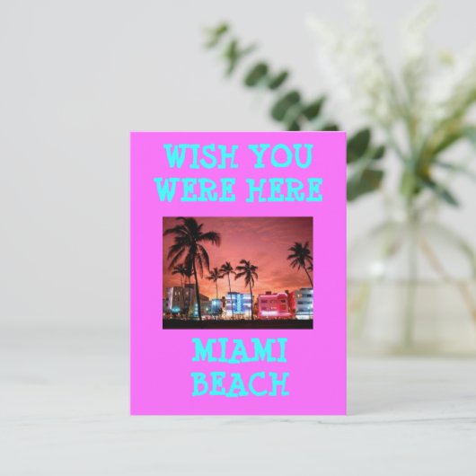 MIAMI BEACH ポストカード (スタンド正面)