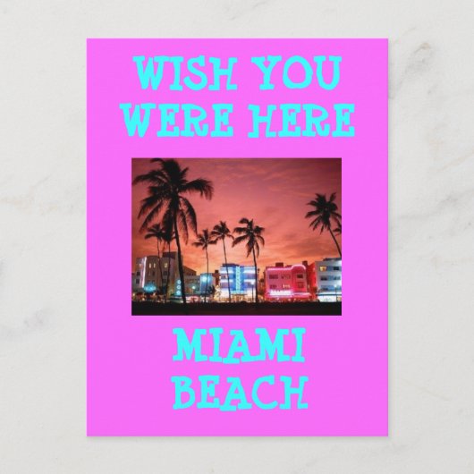 MIAMI BEACH ポストカード (正面)