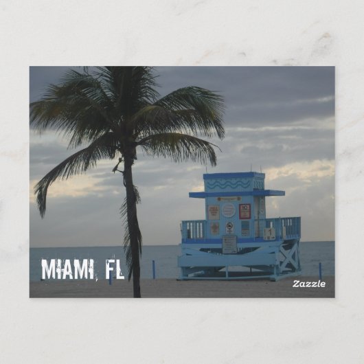 Miami Beach ポストカード (裏面)