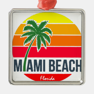 Miami Beach メタルオーナメント