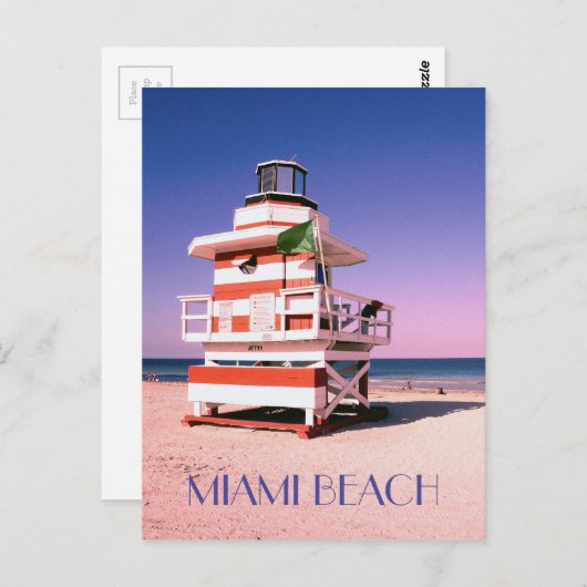 Miami Beach #01 ポストカード (正面/裏面)