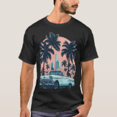 MIAMI beach Cars 5 Tシャツ (正面)