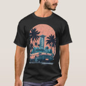 MIAMI beach Cars 9 Tシャツ (正面)