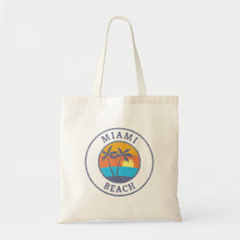 Miami Beach, Florida Faded Classic Style トートバッグ