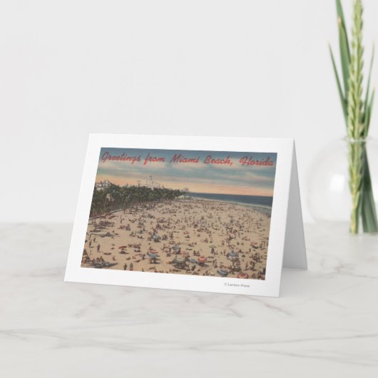 Miami Beach、FloridaGreetings FromMiami、FL カード (正面)