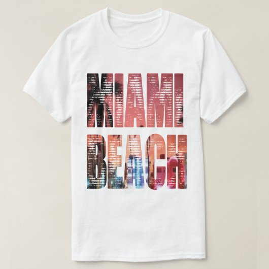 miami beach fun tシャツ (デザイン正面)
