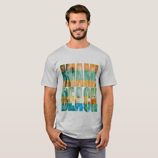 miami beach fun tシャツ (正面フル)