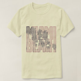 miami beach pink violet fun tシャツ