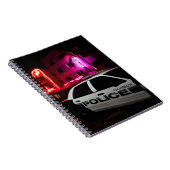 Miami Beach police car on Ocean Drive ノートブック (右側)