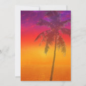 Miami Beach Rainbow Row Charleston Palm Wedding セーブザデート (裏面)