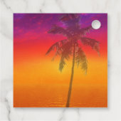 Miami Beach Rainbow Row Charleston Palm Wedding フェイバータグ (裏面)
