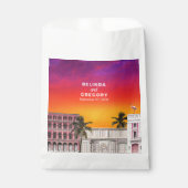 Miami Beach Rainbow Row Charleston Palm Wedding フェイバーバッグ (正面)
