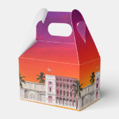 Miami Beach Rainbow Row Charleston Palm Wedding フェイバーボックス (裏面サイド)