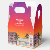 Miami Beach Rainbow Row Charleston Palm Wedding フェイバーボックス (オープン)