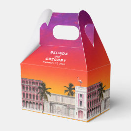 Miami Beach Rainbow Row Charleston Palm Wedding フェイバーボックス