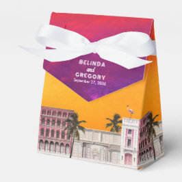 Miami Beach Rainbow Row Charleston Palm Wedding フェイバーボックス