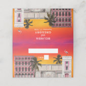 Miami Beach Rainbow Row Charleston Palm Wedding プレイスカード (外部開封)
