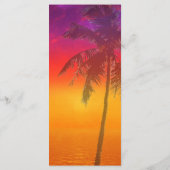 Miami Beach Rainbow Row Charleston Palm Wedding メニュー (裏面)