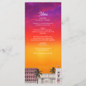 Miami Beach Rainbow Row Charleston Palm Wedding メニュー (正面)