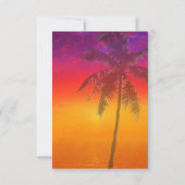 Miami Beach Rainbow Row Charleston Palm Wedding 出欠カード (裏面)