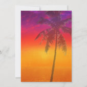Miami Beach Rainbow Row Charleston Palm Wedding 招待状 (裏面)