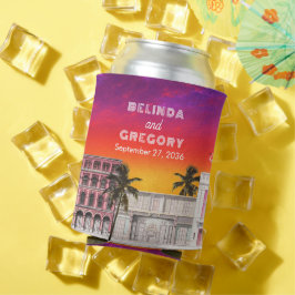 Miami Beach Rainbow Row Charleston Palm Wedding 缶クーラー