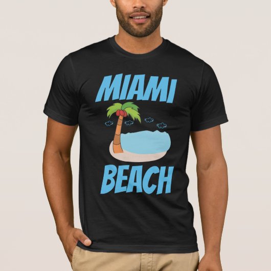MIAMI BEACH T-SHIRTS TEES Tシャツ (正面)