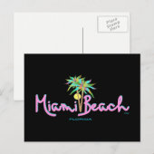 Miami BeachTypography with Pam's ポストカード (正面/裏面)
