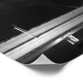 Miami by Night in Black and White ポスター (角)