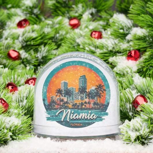 Miami City Florida skyline (クリスマス)