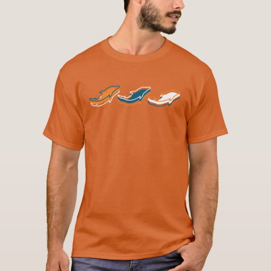 Miami Dolphins Pattern Tシャツ (正面)