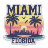 MIAMI FLORIDA シール (正面)