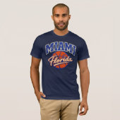 Miami Florida Basketball Graphic Tシャツ (正面フル)
