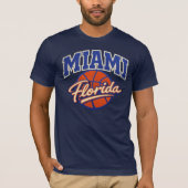 Miami Florida Basketball Graphic Tシャツ (正面)