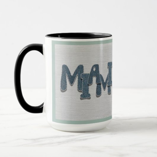 Miami Florida Denim Mug マグカップ (左)