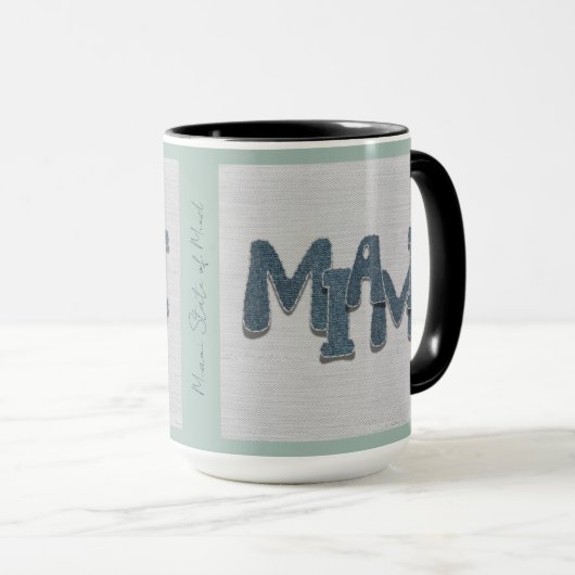 Miami Florida Denim Mug マグカップ (正面右)