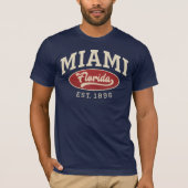 Miami Florida Heritage Graphic  Tシャツ (正面)
